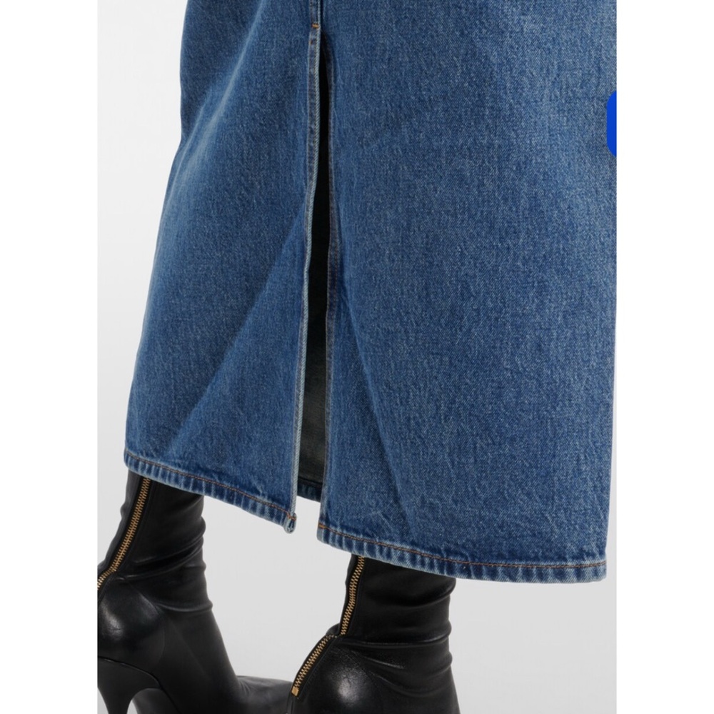 Khaite Genevieve Denim Midi Skirt - Picture 7 of 10